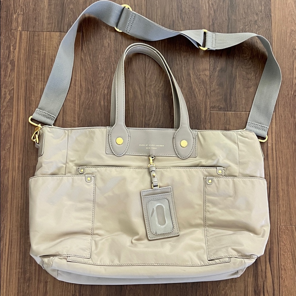 Marc by Marc Jacobs taupe diaper bag